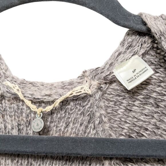 Anthropologie KNITTED & KNOTTED Cody Ombre Peplum Sweater S - Picture 4 of 7